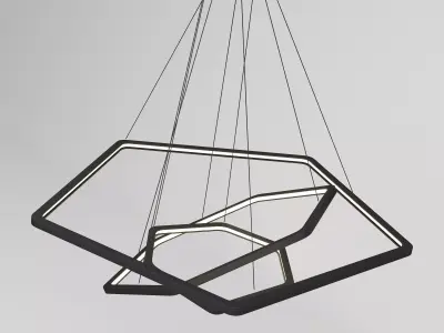 Hexagon Ceiling Light - Sport Light 3D model