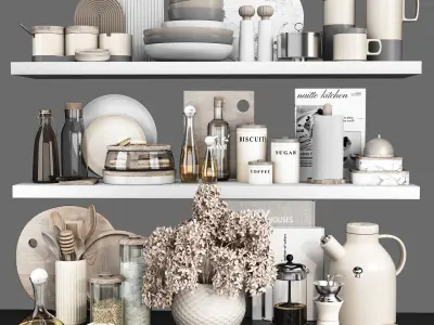 decorative set Low-poly 3D model purchase