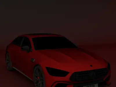 Mercedes Benz AMG GT 63s Detailed 3D model 3D model