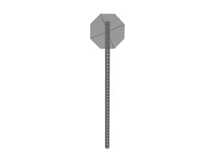 Stop Sign Free low-poly 3D model