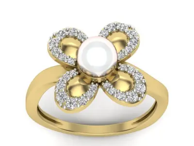 Solitaire Engagement Ring Stone model 3D print model