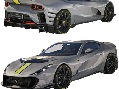 Ferrari 812 Competizione 2022 3D model