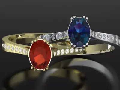 SP Rings 3D print model