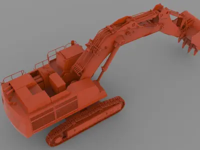 Excavator mod1 3D print model