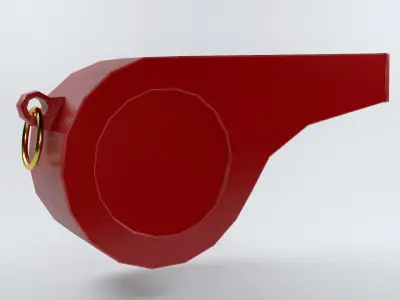 Whistler Signal device Warning device Free low-poly 3D model