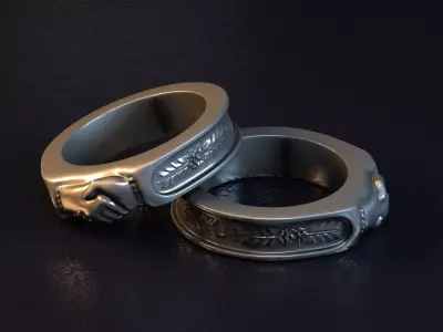 fashion ring A005 3D print model