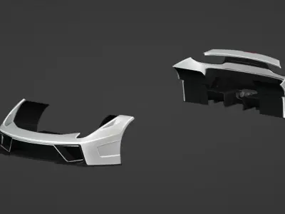 Ferrari 458 Italia F142 Vorsteiner Nero 3D model