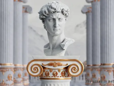 Head of David 3D model