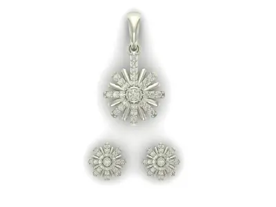 Pendant Necklace 3D print model 6