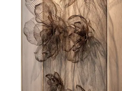 Mesh wall decoration Wall Panel Decor 01 3D model