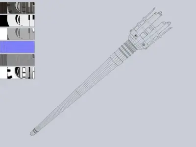 Torch Low-poly 3D model