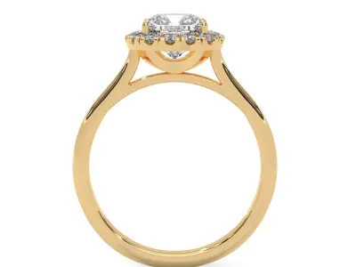 solitaire ring with detail images and 360 render videos 51 3D print model