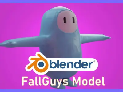 Fall Guys Character Free 3D model