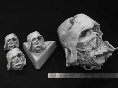 Melted Darth Vader Helmet - Star Wars Skull 3D Print model  3D print model