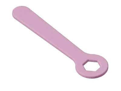 Plastic Hand Tool Spanner Toy 3D model