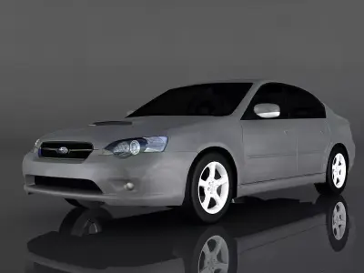 Subaru Legacy B4 Low-poly 3D model