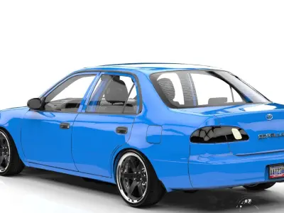 TOYOTA COROLLA 1998 LE  Low-poly 3D model