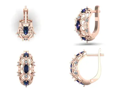 Earrings 39 3D print model