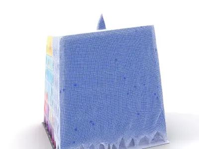 Prismatic Facade Building model pack Low-poly 3D model