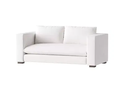 DESEO COPPER BROWN PERFORMANCE VELVET SOFA 3D model