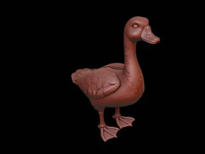 Goose Animal Sculpture 3D print model purchase