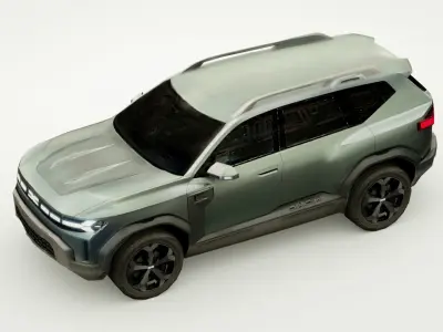 2024 DaciaRenault Bigster Low-poly 3D model