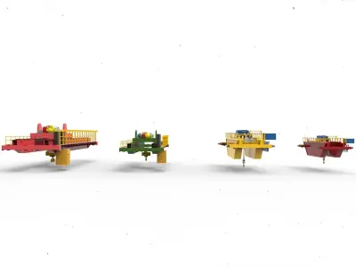 Overhead Crane 3D model