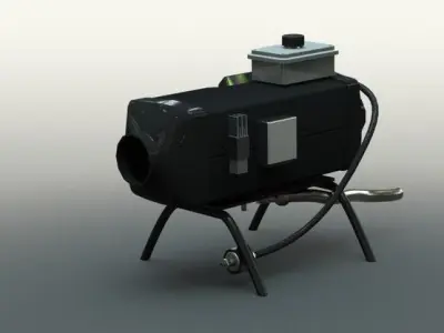5kW Diesel Heater  Free 3D model
