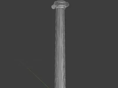 Ionic Column 3D model