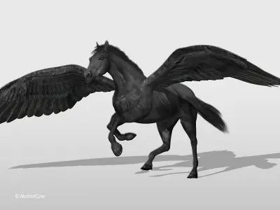 Pegasus - Black 3D model