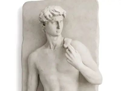 David wall relief 3D model