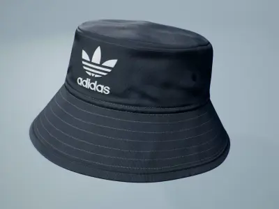 Bucket Hat PBR Low-poly 3D model ADIDAS Low-poly 3D model
