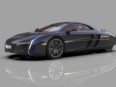 McLaren X-1 Concept 2012 HQinterior 3D model