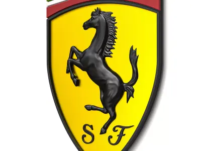 Ferrari Logo 01 3D print model