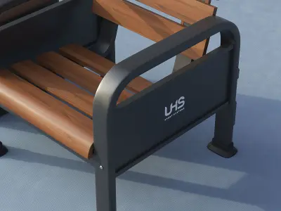Sport Resting bench 3D model
