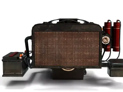 Truck Engine 3D Model 3D model