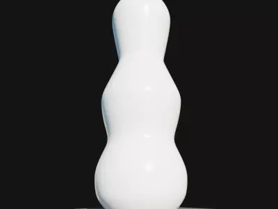 Modern Sculptural Vase Free 3D model