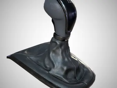 6 Speed Manual Gearshift Low-poly 3D model