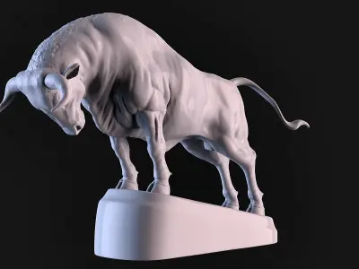 Bull Fight 3D print model