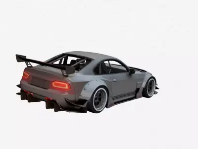 Urban Concept Sports Car Stylized Show Design 08 3D model