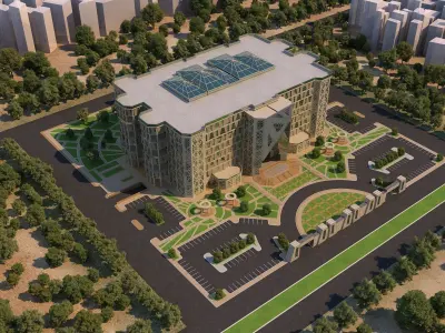 0152 - Courthouse Architecture Project - 2D Drawings-3D Files 3D model