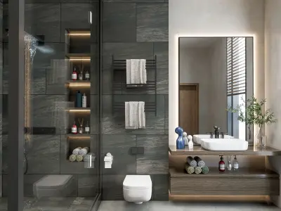 Bathroom 84 3D model