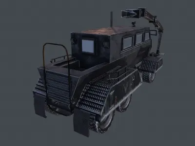Buffalo armored vehicle Low-poly 3D model