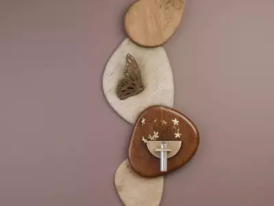 Modern Wall Art Mural Bundle 3D Model Collection