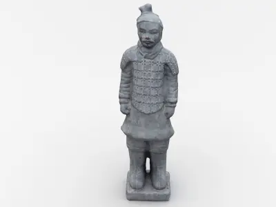 Terracotta Warrior Statue 3D model