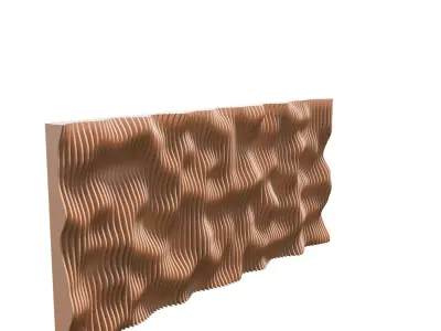 Parametric Wall Panel Geometry node 3D model