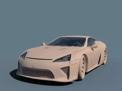 Car 3D lexus lc sports 3D model