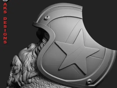 Biker gorilla 1 Penstand cum flowerpot 3D print model