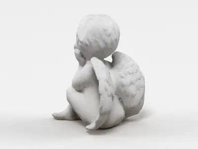Angel Statuette 004 3D model