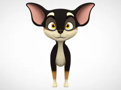 Chihuahua  Low-poly 3D model